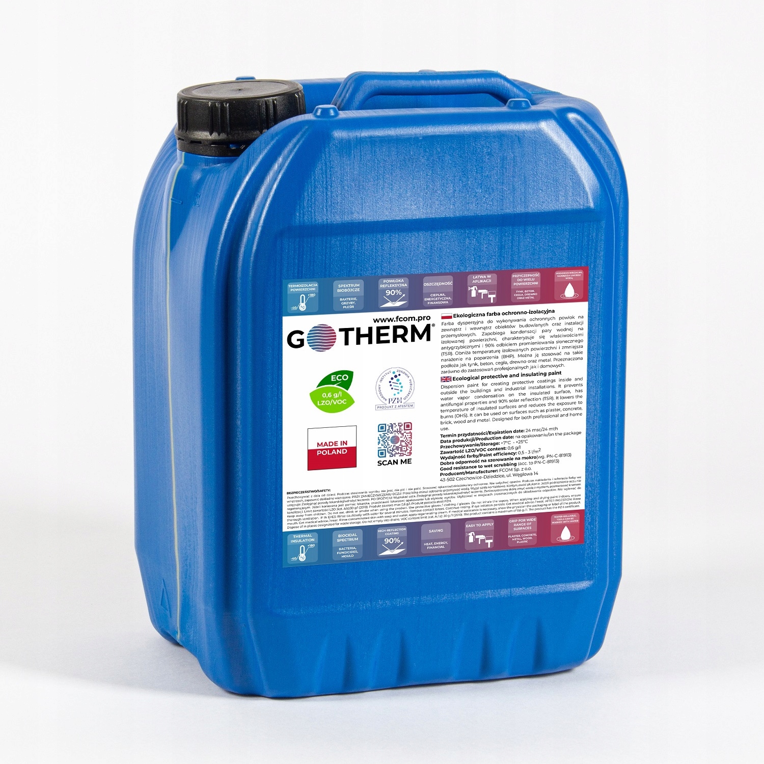 GoTherm termoizolačná farba 5l matná biela